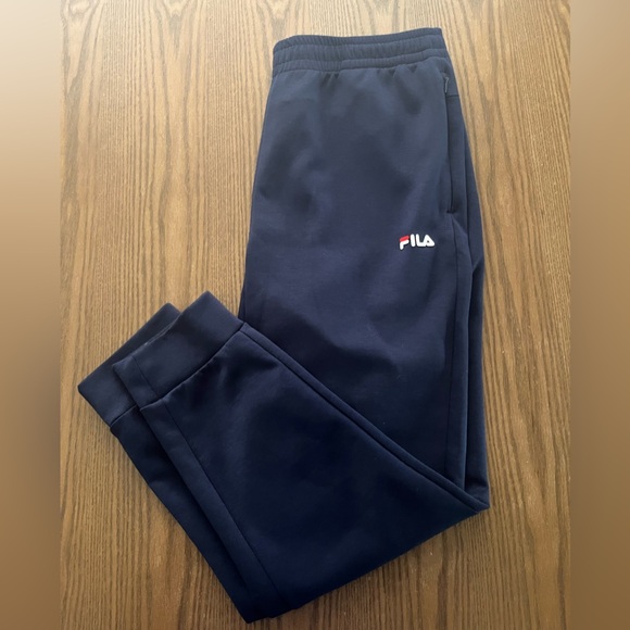 Fila Dark Blue Joggers with Logo size Large - Picture 1 of 6